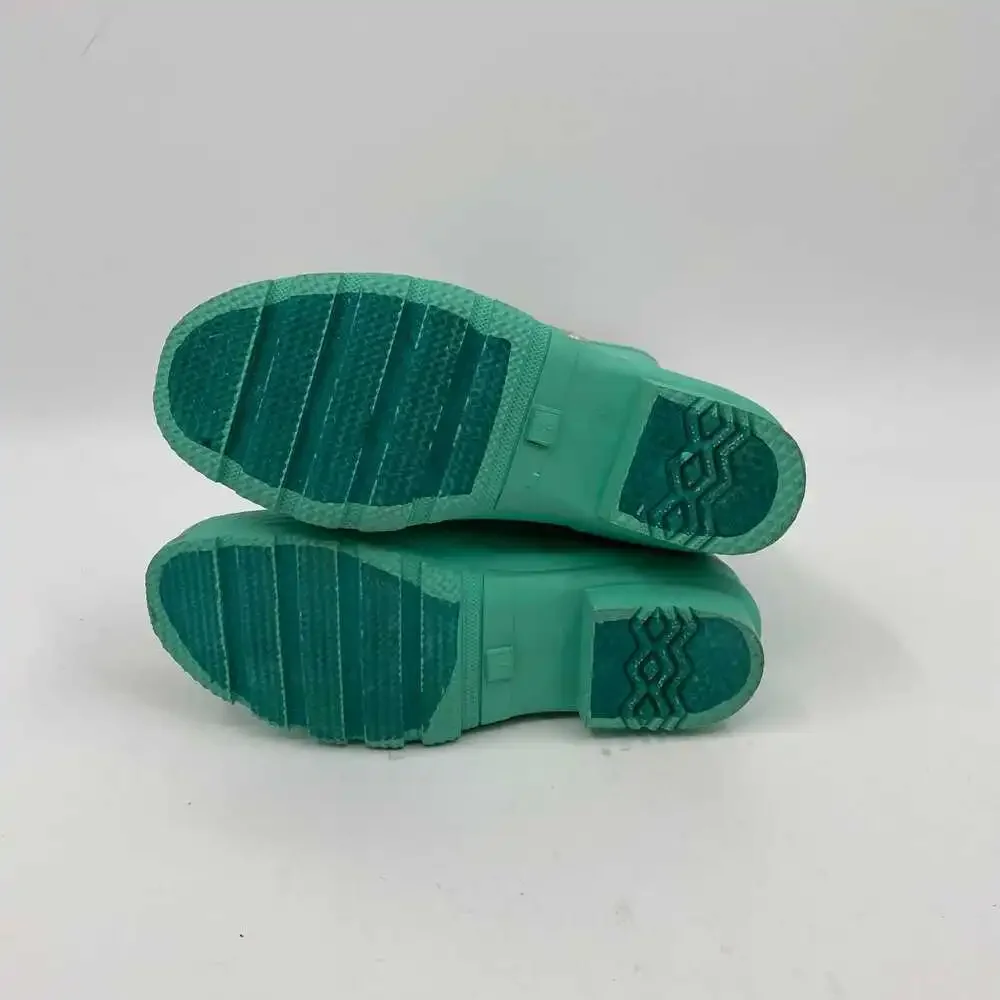 Nomad Front Tie Mint Rain Boots Kids Boots, Size 7 (Girls)